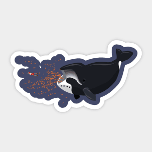 Pinocchio and the Bowhead Whale Sticker